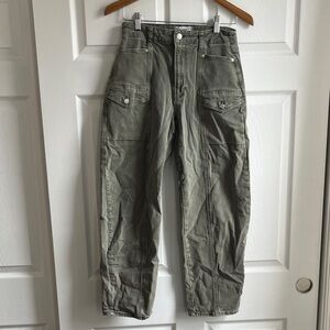 Paige Alexis Cargo Pants in Olive Green